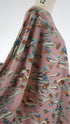 Hokkoh Japanese 55% Linen 45% Cotton - 'Artful Stems' Dusky Pink *Clearance Sale 20% Off